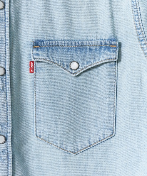 Levi's(リーバイス)の「LEVI'S/リーバイス BARSTOW ウエスタン デニムシャツ レギュラーフィット ラウンドヘム カジュアル アメカジ 2026年秋冬 秋服(シャツ/ブラウス・メンズ・ライトブルー/インディゴブルー・M/L/XL)」の8枚目の写真