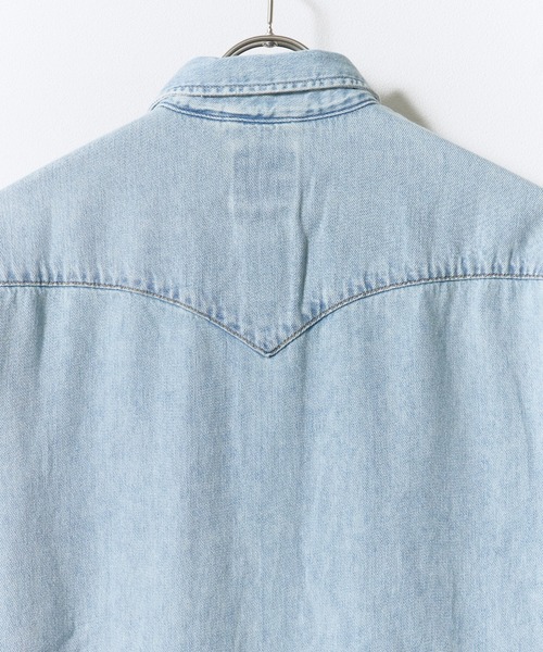 Levi's(リーバイス)の「LEVI'S/リーバイス BARSTOW ウエスタン デニムシャツ レギュラーフィット ラウンドヘム カジュアル アメカジ 2026年秋冬 秋服(シャツ/ブラウス・メンズ・ライトブルー/インディゴブルー・M/L/XL)」の5枚目の写真