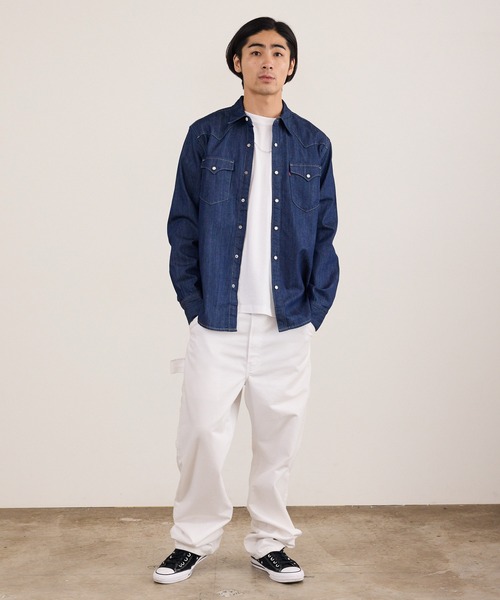 Levi's(リーバイス)の「LEVI'S/リーバイス BARSTOW ウエスタン デニムシャツ レギュラーフィット ラウンドヘム カジュアル アメカジ 2026年秋冬 秋服(シャツ/ブラウス・メンズ・ライトブルー/インディゴブルー・M/L/XL)」の11枚目の写真