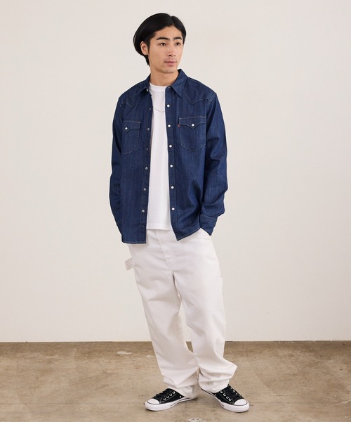 Levi's(リーバイス)の「LEVI'S/リーバイス BARSTOW ウエスタン デニムシャツ レギュラーフィット ラウンドヘム カジュアル アメカジ 2026年秋冬 秋服(シャツ/ブラウス・メンズ・ライトブルー/インディゴブルー・M/L/XL)」の12枚目の写真