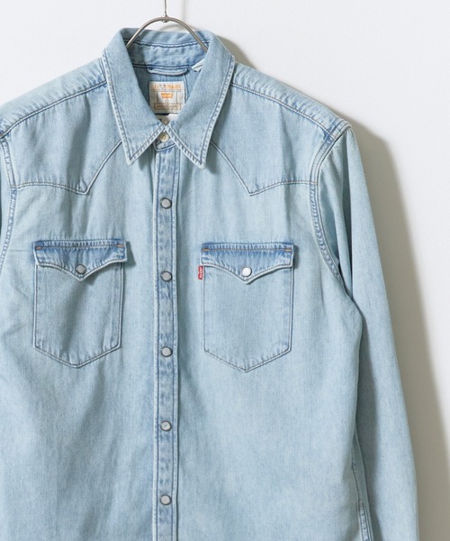 Levi's(リーバイス)の「LEVI'S/リーバイス BARSTOW ウエスタン デニムシャツ レギュラーフィット ラウンドヘム カジュアル アメカジ 2026年秋冬 秋服(シャツ/ブラウス・メンズ・ライトブルー/インディゴブルー・M/L/XL)」の14枚目の写真