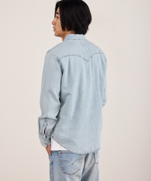 Levi's(リーバイス)の「LEVI'S/リーバイス BARSTOW ウエスタン デニムシャツ レギュラーフィット ラウンドヘム カジュアル アメカジ 2026年秋冬 秋服(シャツ/ブラウス・メンズ・ライトブルー/インディゴブルー・M/L/XL)」の21枚目の写真
