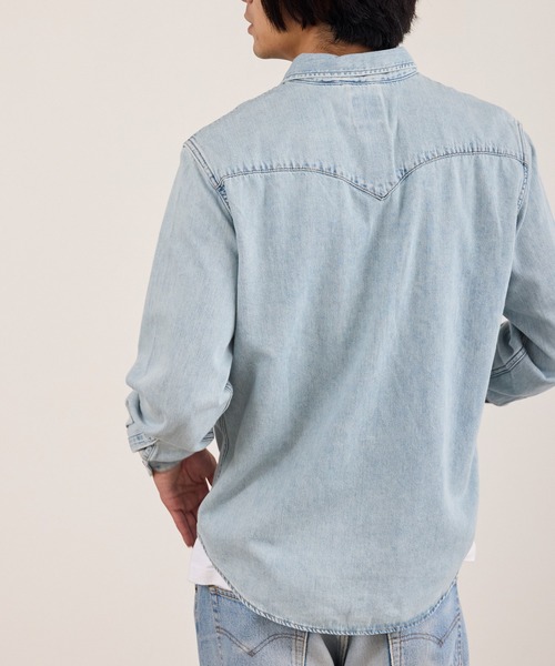 Levi's(リーバイス)の「LEVI'S/リーバイス BARSTOW ウエスタン デニムシャツ レギュラーフィット ラウンドヘム カジュアル アメカジ 2026年秋冬 秋服(シャツ/ブラウス・メンズ・ライトブルー/インディゴブルー・M/L/XL)」の22枚目の写真