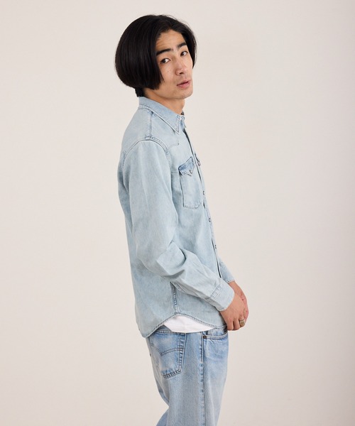Levi's(リーバイス)の「LEVI'S/リーバイス BARSTOW ウエスタン デニムシャツ レギュラーフィット ラウンドヘム カジュアル アメカジ 2026年秋冬 秋服(シャツ/ブラウス・メンズ・ライトブルー/インディゴブルー・M/L/XL)」の20枚目の写真