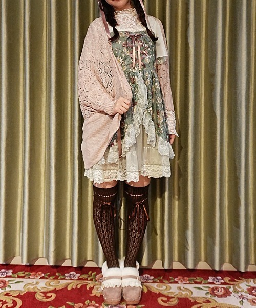 axes femme(アクシーズファム)の「レースアップ花柄チュニック(チュニック・レディース・ミント/クリーム・FREE)」の15枚目の写真