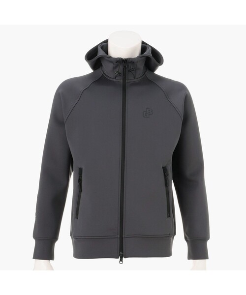 BRIEFING(ブリーフィング)の「【BRIEFING GOLF/ブリーフィングゴルフ】MEN’S STITCHED 3D LOGO PARKA(パーカー・メンズ・チャコール/ブラック・M/XL/L)」の1枚目の写真