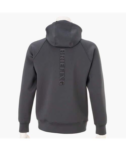 BRIEFING(ブリーフィング)の「【BRIEFING GOLF/ブリーフィングゴルフ】MEN’S STITCHED 3D LOGO PARKA(パーカー・メンズ・チャコール/ブラック・M/XL/L)」の10枚目の写真