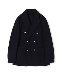 ウールコットンツイード ダブルブレステッド 6Bジャケット SONDRIO