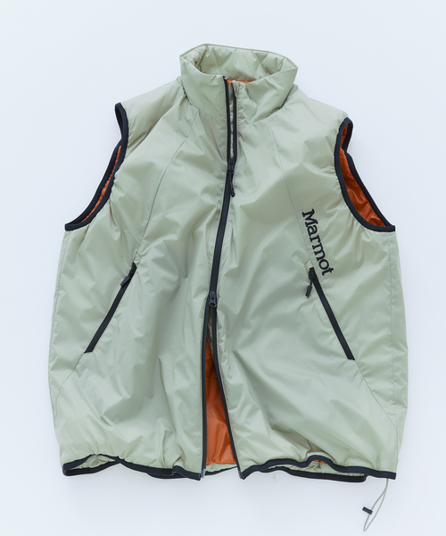MARMOT(マーモット)の「Marmot / マーモット 別注 インサレーション ベスト(ダウンジャケット/コート・メンズ・モスグリーン/ベージュ/ブラック・LARGE/MEDIUM)」の2枚目の写真