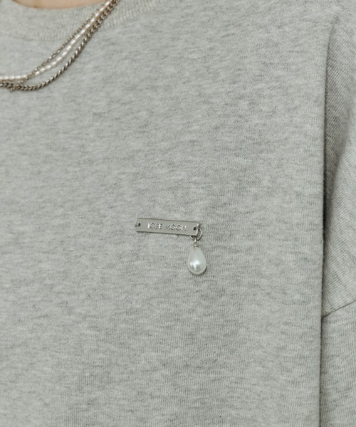 JOSE MOON(ジョゼムーン)の「FLOCKY LOGO SWEAT/フロッキーロゴスウェット(スウェット・レディース・ホワイト/グレー・FREE)」の15枚目の写真