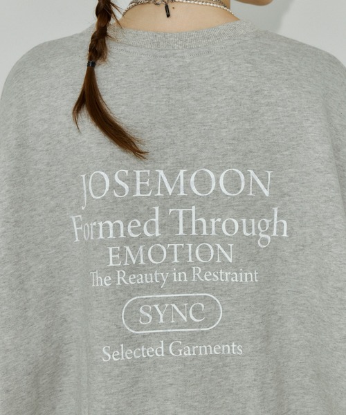 JOSE MOON(ジョゼムーン)の「FLOCKY LOGO SWEAT/フロッキーロゴスウェット(スウェット・レディース・ホワイト/グレー・FREE)」の16枚目の写真