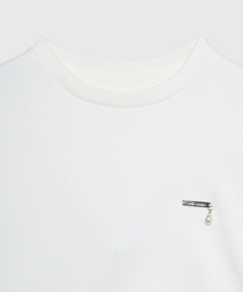 JOSE MOON(ジョゼムーン)の「FLOCKY LOGO SWEAT/フロッキーロゴスウェット(スウェット・レディース・ホワイト/グレー・FREE)」の7枚目の写真