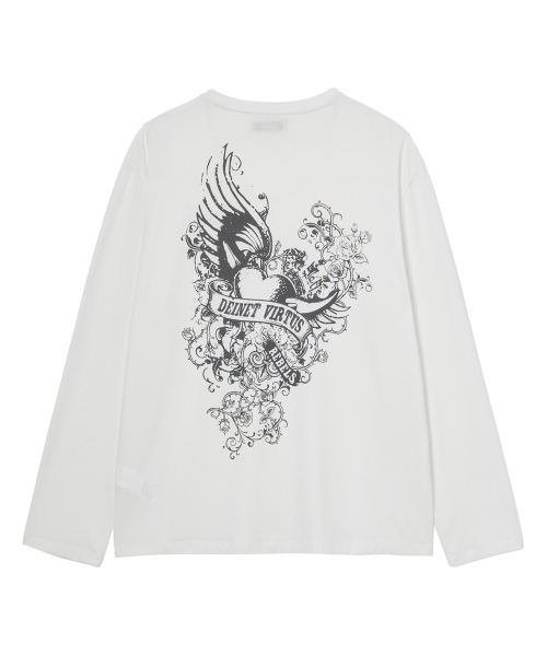 DEINET(ダイニット)の「Y2K COLLAGE T-SHIRT IN WHITE(Tシャツ/カットソー・レディース・その他・FREE)」の1枚目の写真