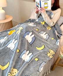 Miffy（ ミッフィー）の「"11"≪Dick Bruna≫暗闇で光る☆ ショートファー フリース ブランケット(W120cm×H160cm / L.size)（ブランケット）」