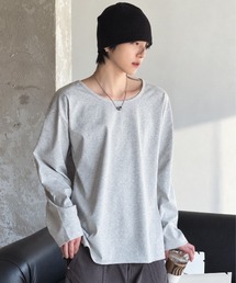 NOWLE（ノウル）の「【NOWLE】ワイドラウンドネック ロンT / コンパクト ボックス ロングスリーブ Tシャツ（Tシャツ/カットソー）」