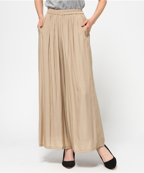 N.（N. Natural Beauty Basic）（エヌエヌナチュラルビューティーベーシック）の「クレープローンワイドパンツ（その他パンツ・レディース・ベージュ/ネイビー/カーキ/ベージュ系その他/ブラウン・MEDIUM/SMALL）」の22枚目の写真