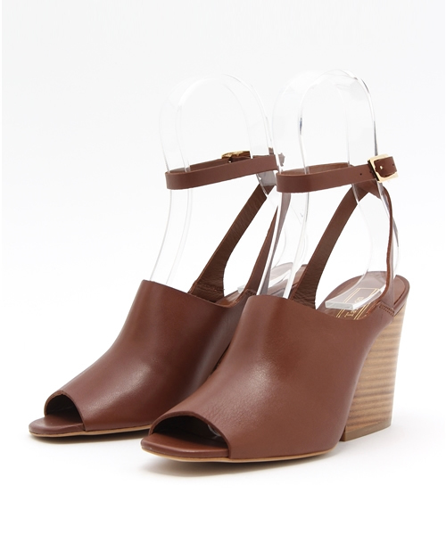 LE TALON（ルタロン）の「10cmレザーコウブカアンクルフトヒールサンダル◆（サンダル・レディース・キャメル/ブラック・36/37/38）」の11枚目の写真