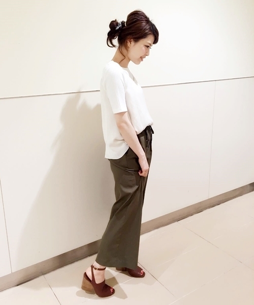 LE TALON（ルタロン）の「10cmレザーコウブカアンクルフトヒールサンダル◆（サンダル・レディース・キャメル/ブラック・36/37/38）」の12枚目の写真