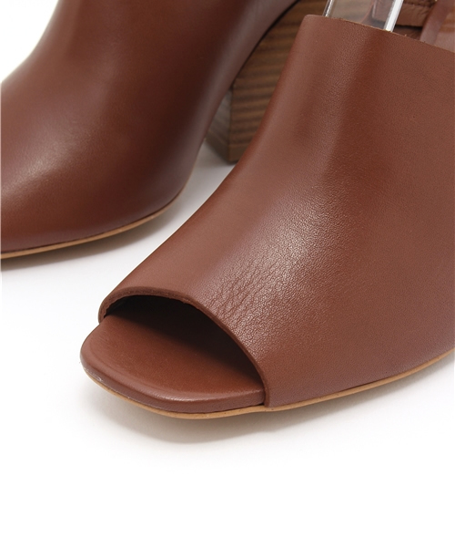 LE TALON（ルタロン）の「10cmレザーコウブカアンクルフトヒールサンダル◆（サンダル・レディース・キャメル/ブラック・36/37/38）」の6枚目の写真