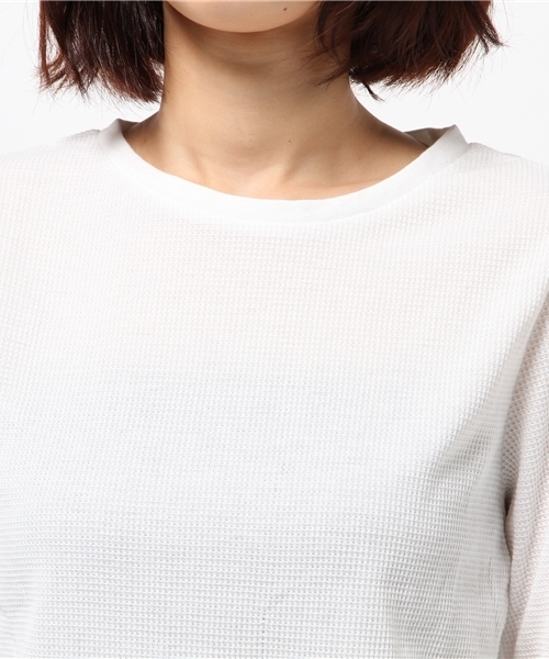 WEGO(ウィゴー)の「WEGO/サーマルロングTシャツ(Tシャツ/カットソー・レディース・ブルー/ピンク/ホワイト・FREE)」の8枚目の写真