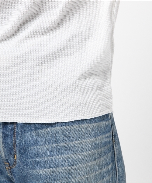 WEGO(ウィゴー)の「WEGO/サーマルロングTシャツ(Tシャツ/カットソー・レディース・ブルー/ピンク/ホワイト・FREE)」の10枚目の写真