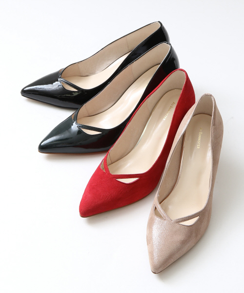 Au BANNISTER（オゥバニスター）の「AU/カットワークパンプス（パンプス・レディース・ブラック/レッド/グリーン/ピンクゴールド・35/36/37/38/39）」の6枚目の写真