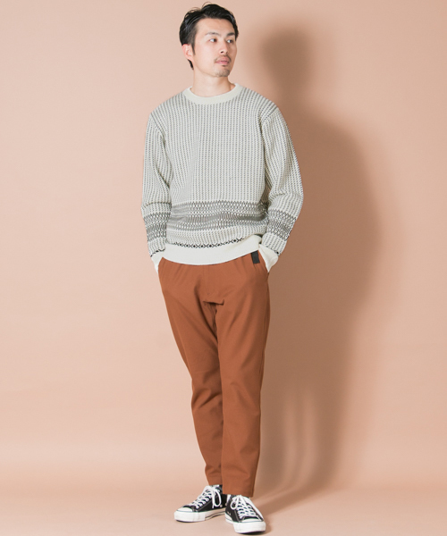 URBAN RESEARCH（アーバンリサーチ）の「UR フルパターンパネルC/Nニット（ニット/セーター・メンズ・ホワイト系その他/ブルー系その他/グリーン系その他・LARGE/MEDIUM）」の7枚目の写真