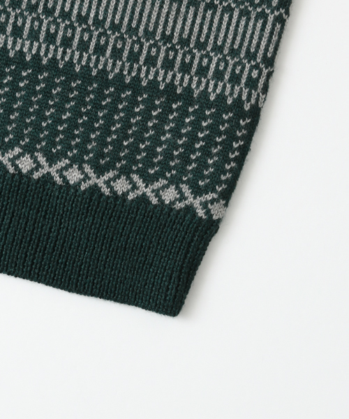 URBAN RESEARCH（アーバンリサーチ）の「UR フルパターンパネルC/Nニット（ニット/セーター・メンズ・ホワイト系その他/ブルー系その他/グリーン系その他・LARGE/MEDIUM）」の16枚目の写真