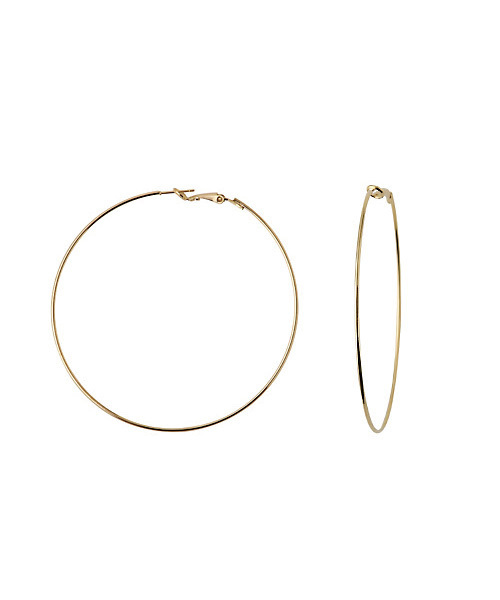 STYLE DELI（スタイルデリ）の「華奢BIGフープピアス（ピアス（両耳用）・レディース・ゴールド/シルバー・FREE）」の5枚目の写真