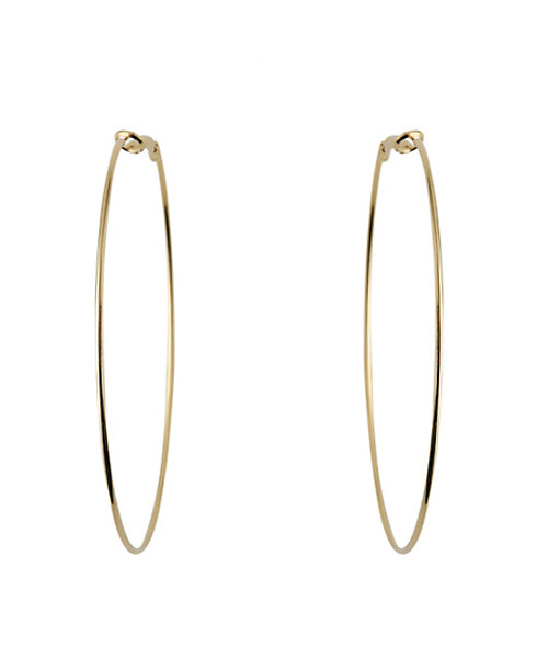 STYLE DELI（スタイルデリ）の「華奢BIGフープピアス（ピアス（両耳用）・レディース・ゴールド/シルバー・FREE）」の6枚目の写真