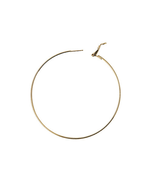 STYLE DELI（スタイルデリ）の「華奢BIGフープピアス（ピアス（両耳用）・レディース・ゴールド/シルバー・FREE）」の8枚目の写真