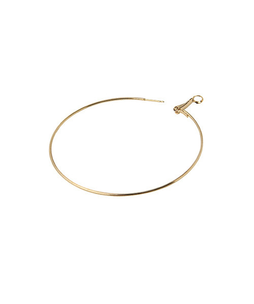 STYLE DELI（スタイルデリ）の「華奢BIGフープピアス（ピアス（両耳用）・レディース・ゴールド/シルバー・FREE）」の3枚目の写真