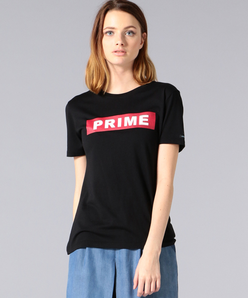 GUILD PRIME（ギルドプライム）の「【GUILD PRIME】WOMENS プライムステッカーTシャツ（Tシャツ/カットソー・レディース・ブラック/ホワイト・34/36）」の2枚目の写真