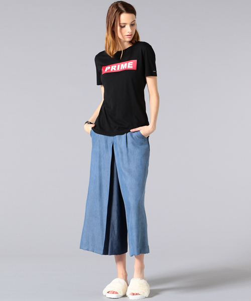 GUILD PRIME（ギルドプライム）の「【GUILD PRIME】WOMENS プライムステッカーTシャツ（Tシャツ/カットソー・レディース・ブラック/ホワイト・34/36）」の4枚目の写真