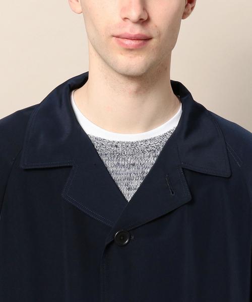 BEAUTY&YOUTH UNITED ARROWS（ビューティーアンドユースユナイテッドアローズ）の「BY ドレープ サテン コート ◆（ステンカラーコート・メンズ・ブラック/ベージュ/ネイビー・X-LARGE/LARGE/MEDIUM/SMALL）」の18枚目の写真