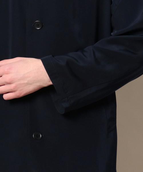 BEAUTY&YOUTH UNITED ARROWS（ビューティーアンドユースユナイテッドアローズ）の「BY ドレープ サテン コート ◆（ステンカラーコート・メンズ・ブラック/ベージュ/ネイビー・X-LARGE/LARGE/MEDIUM/SMALL）」の19枚目の写真