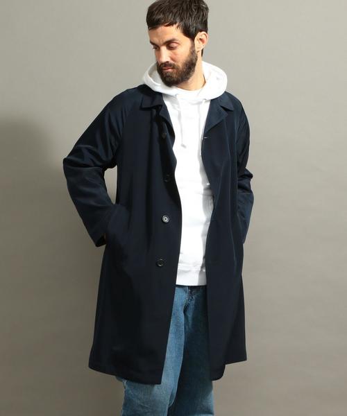 BEAUTY&YOUTH UNITED ARROWS（ビューティーアンドユースユナイテッドアローズ）の「BY ドレープ サテン コート ◆（ステンカラーコート・メンズ・ベージュ/ネイビー/ブラック・X-LARGE/LARGE/SMALL/MEDIUM）」の11枚目の写真