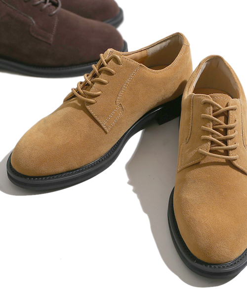 WEGO（ウィゴー）の「WEGO/プレーントゥシューズ（ドレスシューズ・メンズ・マスタード/ブラウン/ネイビー/ブラック・SMALL/LARGE/MEDIUM）」の4枚目の写真