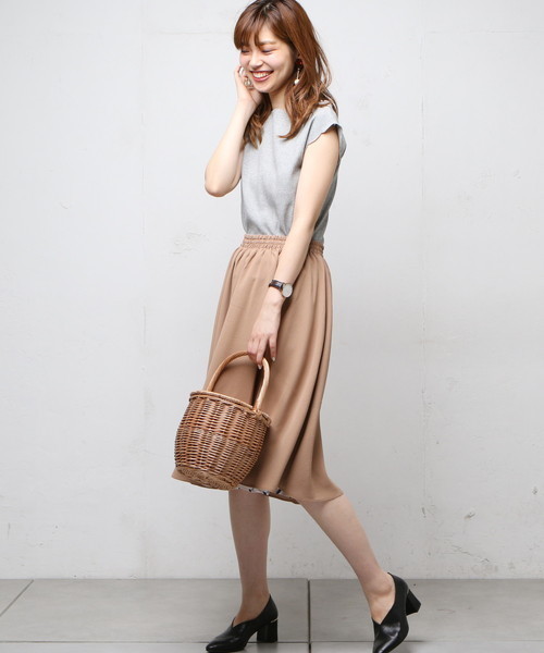 natural couture（ナチュラルクチュール）の「リバーシブルスカート（スカート・レディース・グリーン/ボルドー/ベージュ/ネイビー・FREE）」の5枚目の写真