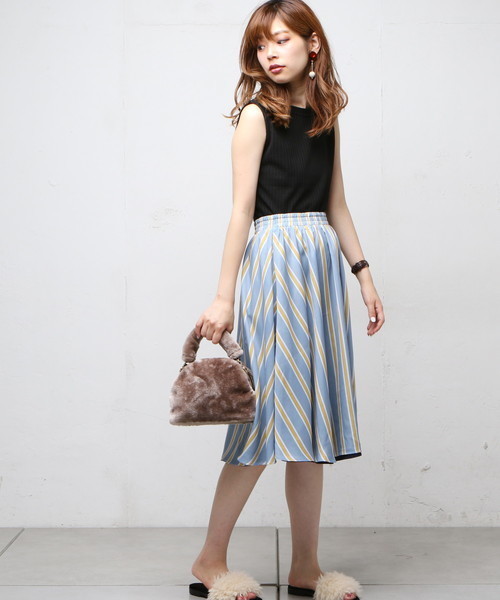 natural couture（ナチュラルクチュール）の「リバーシブルスカート（スカート・レディース・グリーン/ボルドー/ベージュ/ネイビー・FREE）」の10枚目の写真