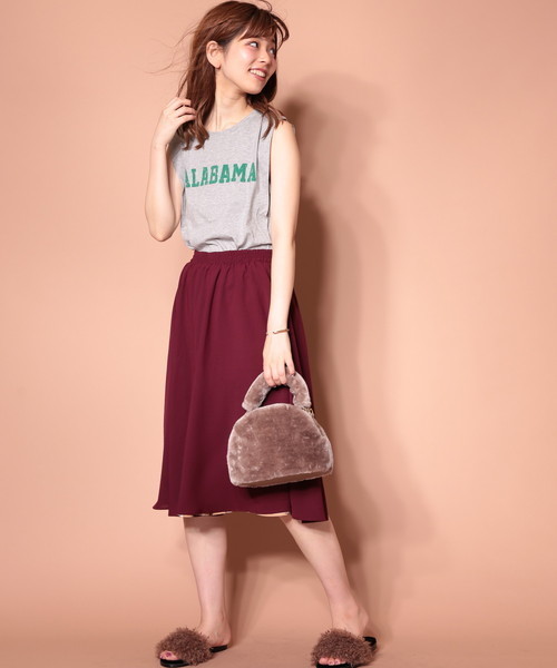 natural couture（ナチュラルクチュール）の「リバーシブルスカート（スカート・レディース・グリーン/ボルドー/ベージュ/ネイビー・FREE）」の11枚目の写真