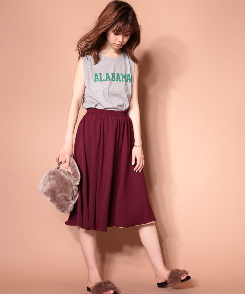 natural couture（ナチュラルクチュール）の「リバーシブルスカート（スカート・レディース・グリーン/ボルドー/ベージュ/ネイビー・FREE）」の12枚目の写真