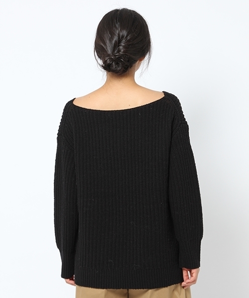 laboratory work（ラボラトリーワーク）の「変形アゼＶプルオーバー（ニット/セーター・レディース・ホワイト/ブラック/ピンク/グレー系その他・MEDIUM）」の15枚目の写真