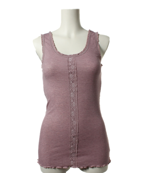 mystic（ミスティック）の「テレコフロントレースタンク（タンクトップ・レディース・ライトグレー/サンドベージュ/ブラック/チャコールグレー/ピンク/オフホワイト/ベージュ・ﾌﾘ-）」の7枚目の写真