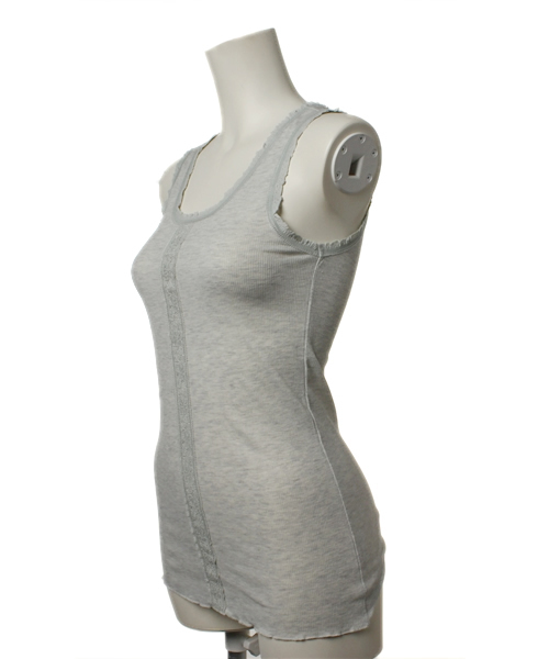 mystic（ミスティック）の「テレコフロントレースタンク（タンクトップ・レディース・ライトグレー/サンドベージュ/ブラック/チャコールグレー/ピンク/オフホワイト/ベージュ・ﾌﾘ-）」の11枚目の写真