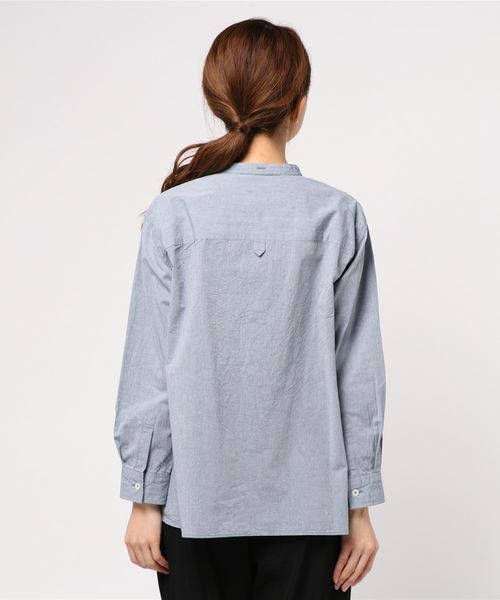 MHL.（エムエイチエル）の「DRY COTTON CHAMBRAY（シャツ/ブラウス・レディース・ライトブルー・1/3/2）」の3枚目の写真