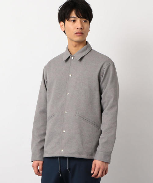 COACH グレー ブルゾン　ジャケット rehacer（レアセル） ブルゾン アウター : Wool Bonding Coach Jacket