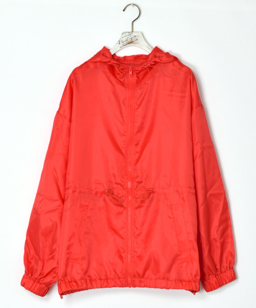 w closet(ダブルクローゼット)の「フード付きトラックジップブルゾン(ブルゾン・レディース・パープル/イエロー/オレンジ・FREE)」の5枚目の写真
