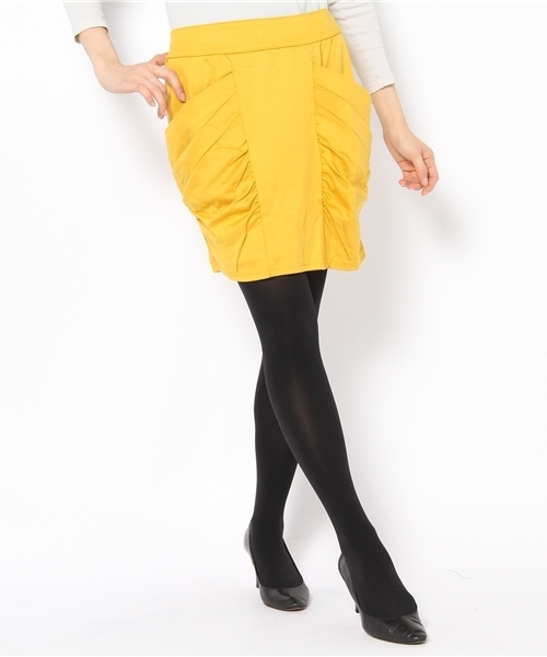 KariAng（カリアング）の「タックギャザースカート（スカート・レディース・ブラック/ブルー/イエロー・SMALL/MEDIUM）」の3枚目の写真