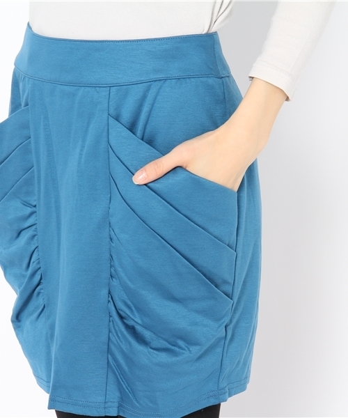 KariAng（カリアング）の「タックギャザースカート（スカート・レディース・ブラック/ブルー/イエロー・SMALL/MEDIUM）」の9枚目の写真